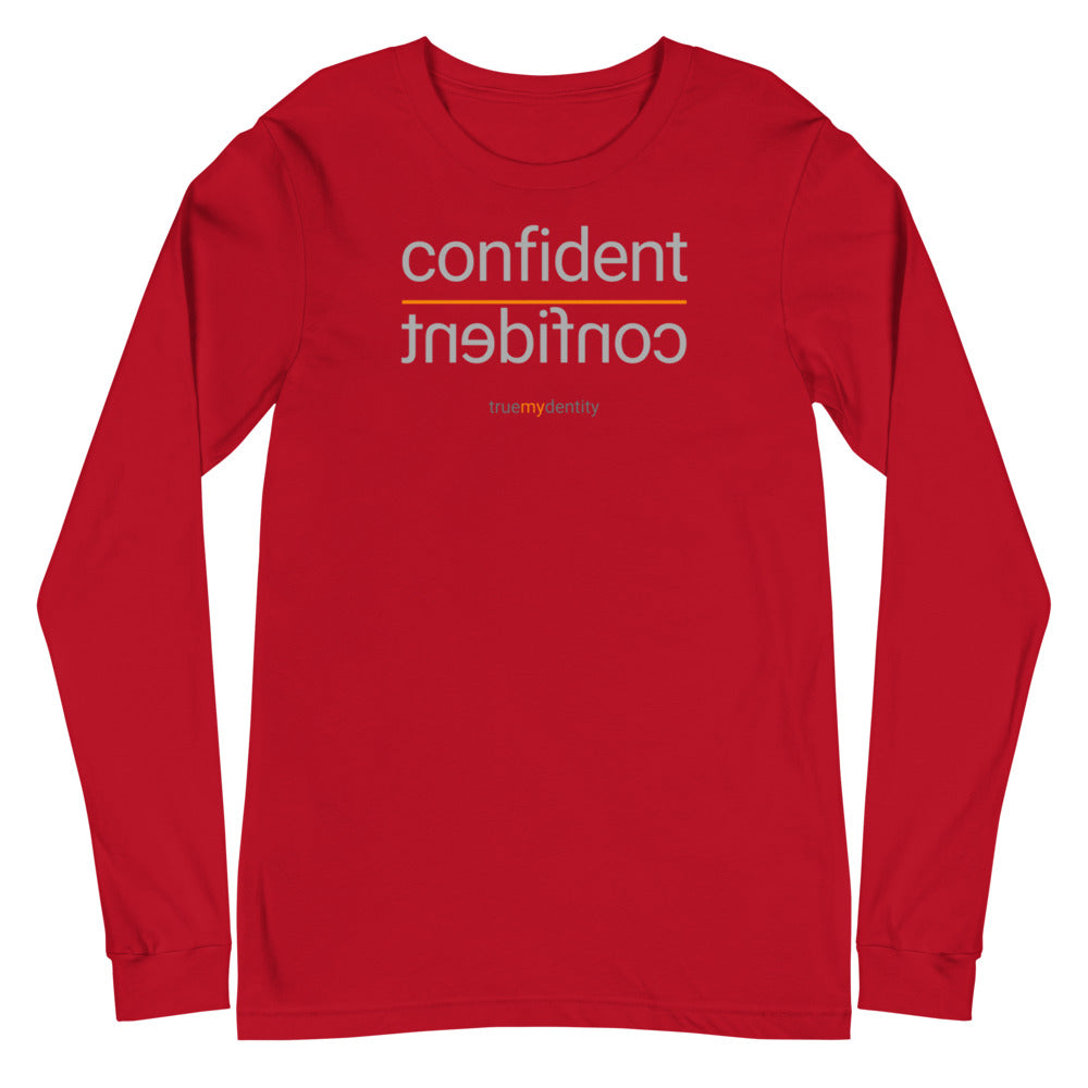 CONFIDENT Long Sleeve Shirt Reflection Design | Unisex
