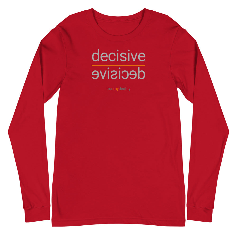 DECISIVE Long Sleeve Shirt Reflection Design | Unisex