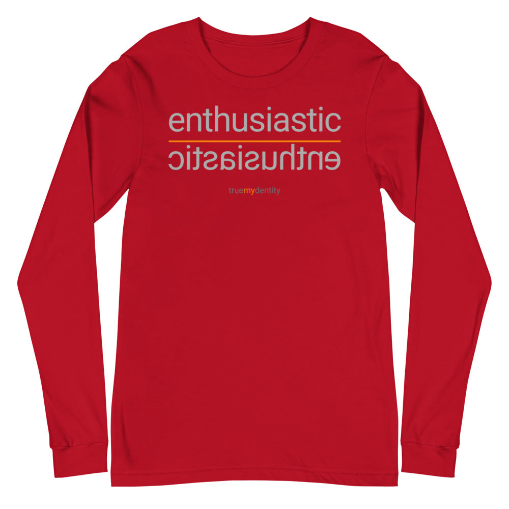 ENTHUSIASTIC Long Sleeve Shirt Reflection Design | Unisex