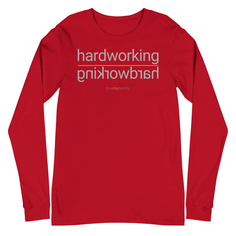 HARDWORKING Long Sleeve Shirt Reflection Design | Unisex