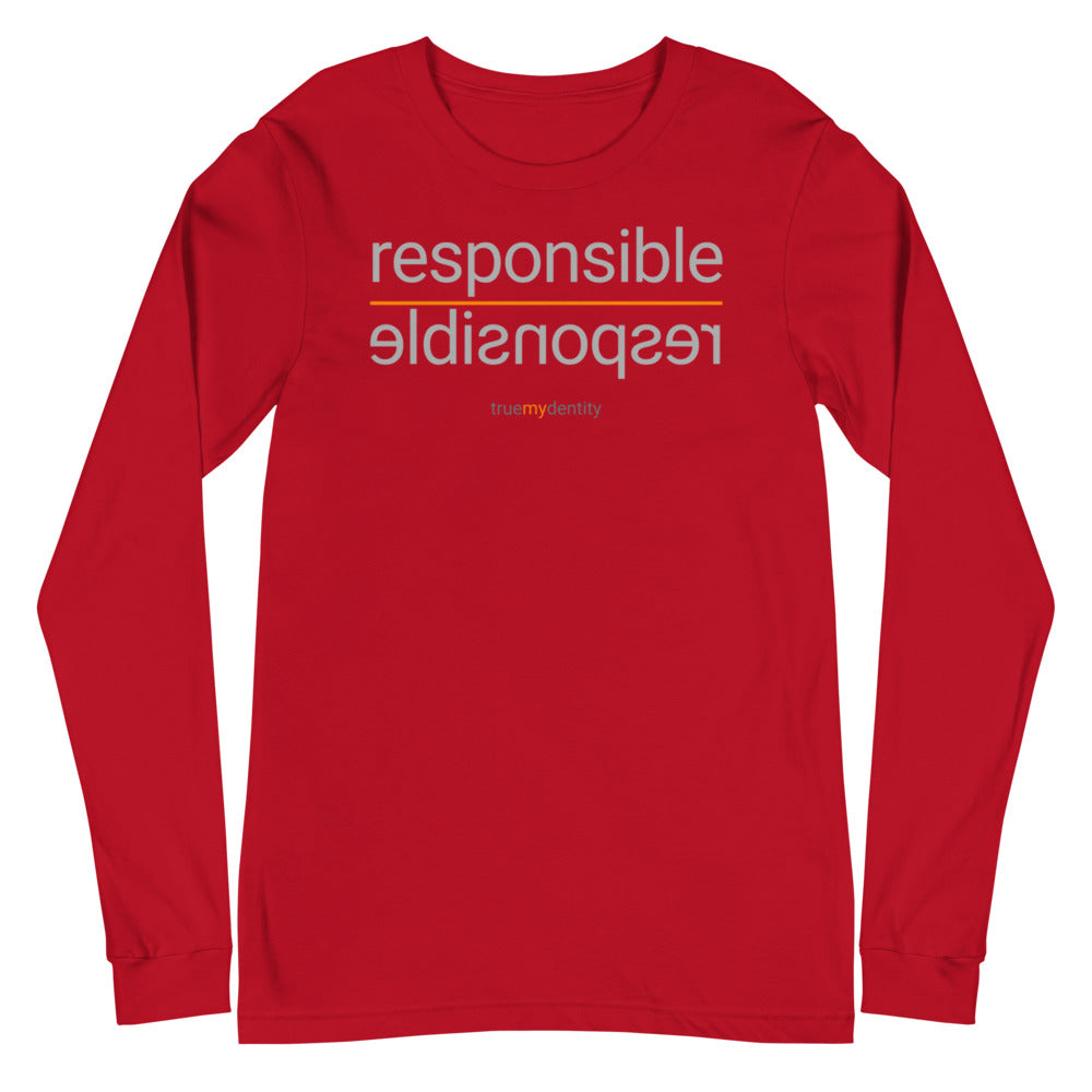 RESPONSIBLE Long Sleeve Shirt Reflection Design | Unisex