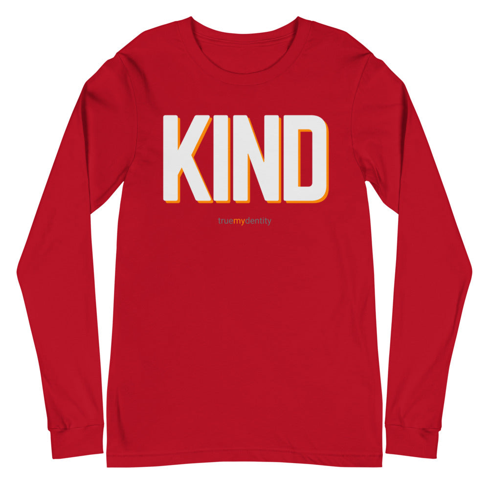 KIND Long Sleeve Shirt Bold Design | Unisex