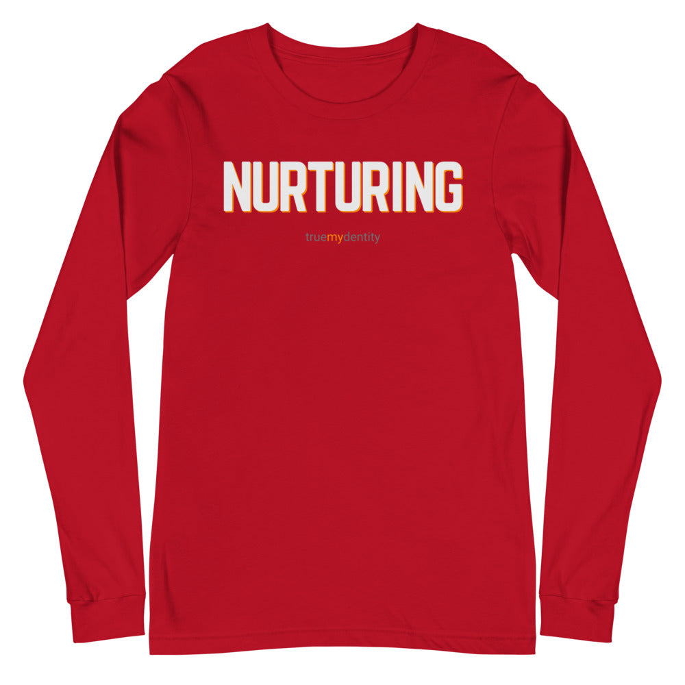 NURTURING Long Sleeve Shirt Bold Design | Unisex