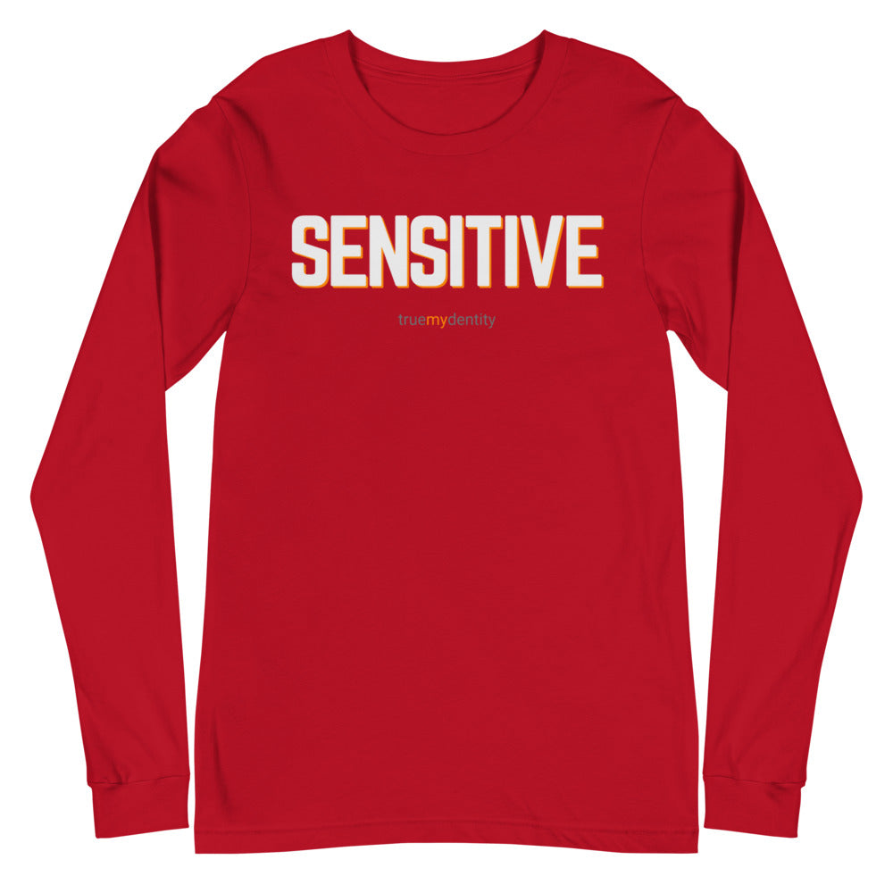 SENSITIVE Long Sleeve Shirt Bold Design | Unisex