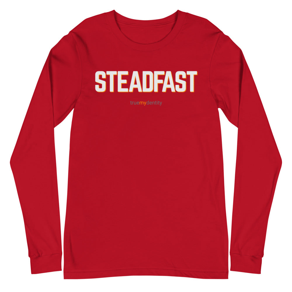 STEADFAST Long Sleeve Shirt Bold Design | Unisex