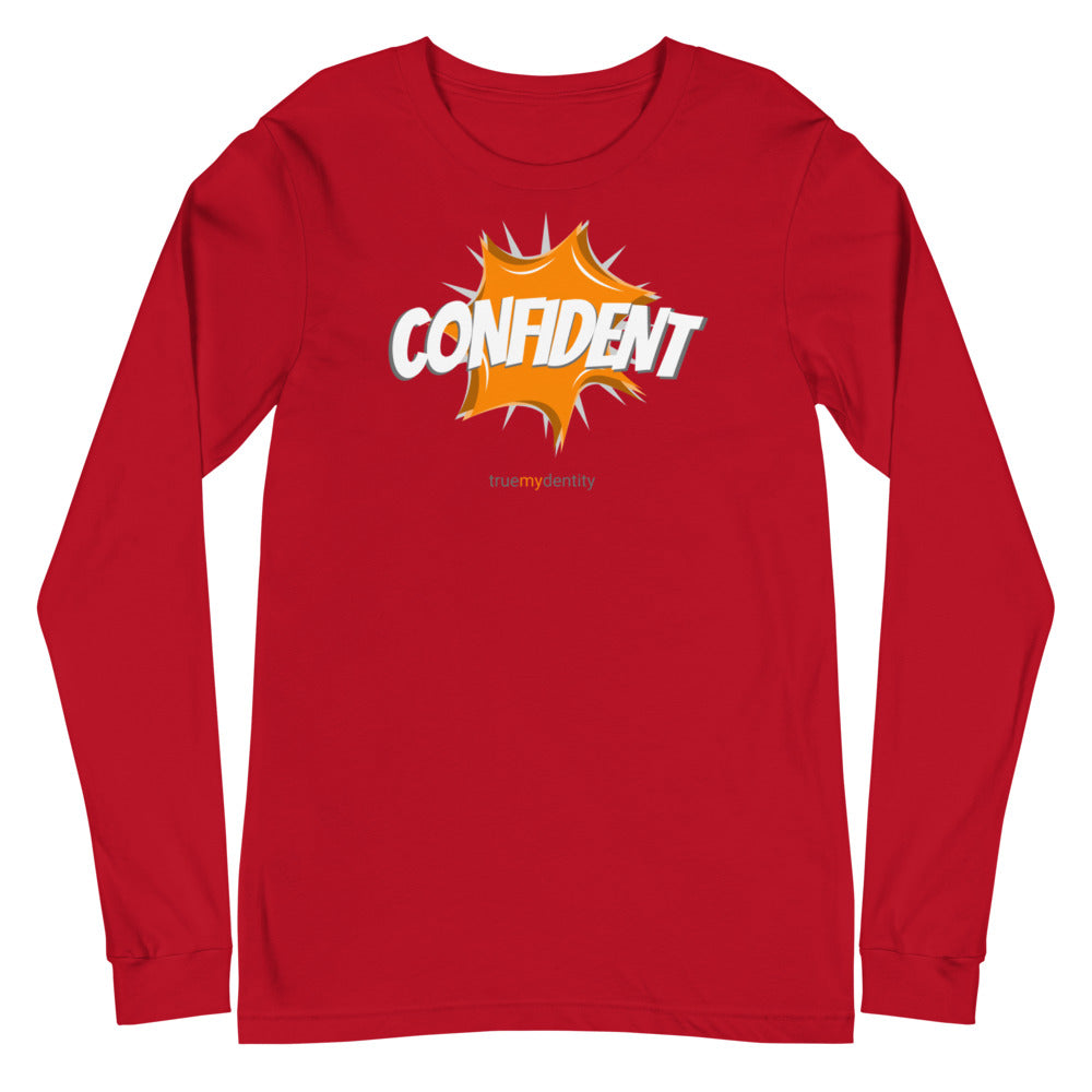 CONFIDENT Long Sleeve Shirt Action Design | Unisex