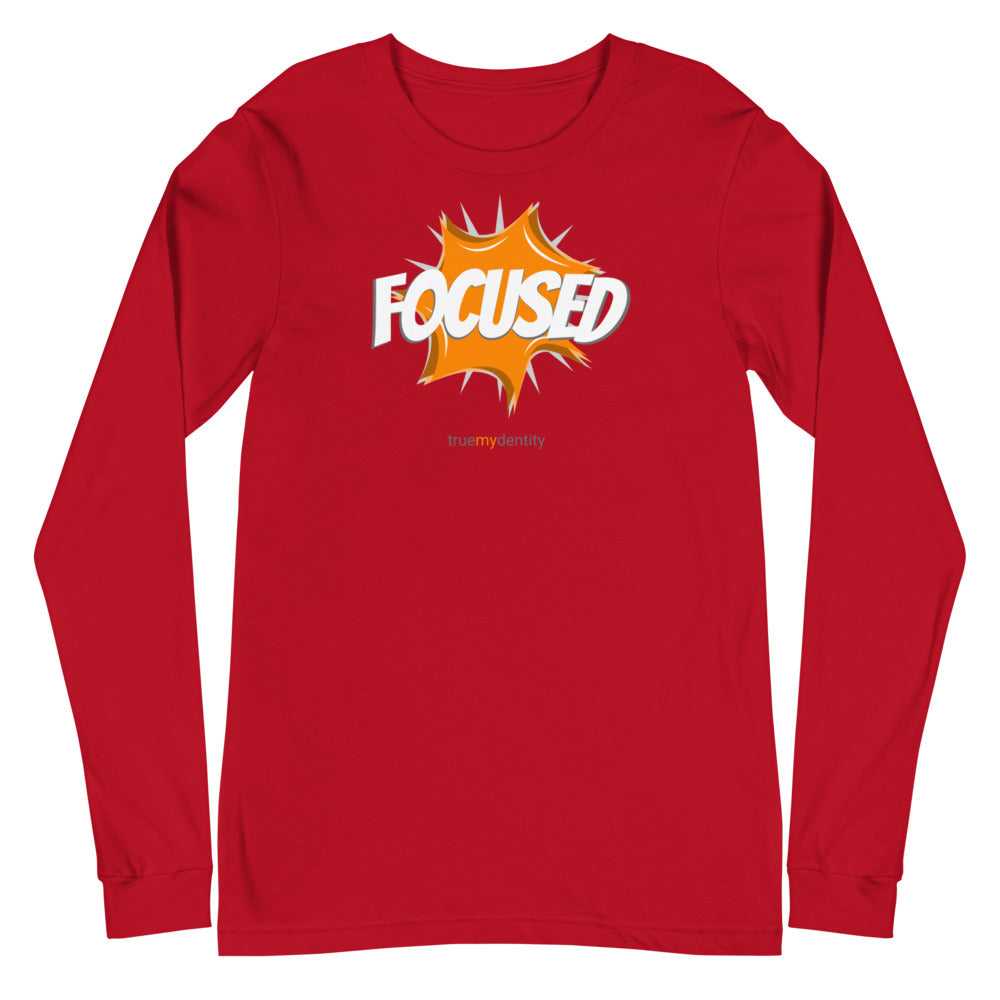 FOCUSED Long Sleeve Shirt Action Design | Unisex