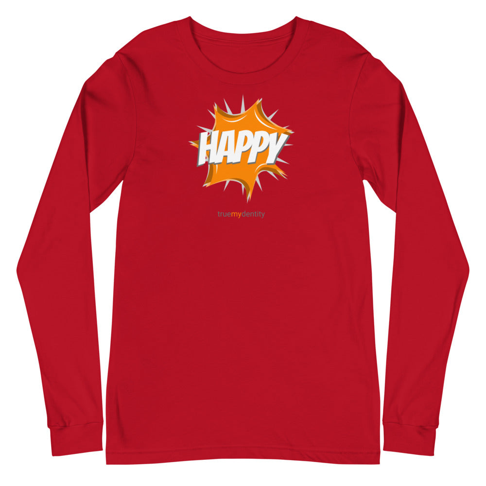 HAPPY Long Sleeve Shirt Action Design | Unisex