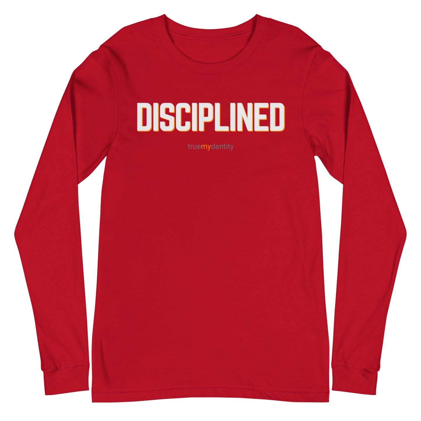 DISCIPLINED Long Sleeve Shirt Bold Design | Unisex