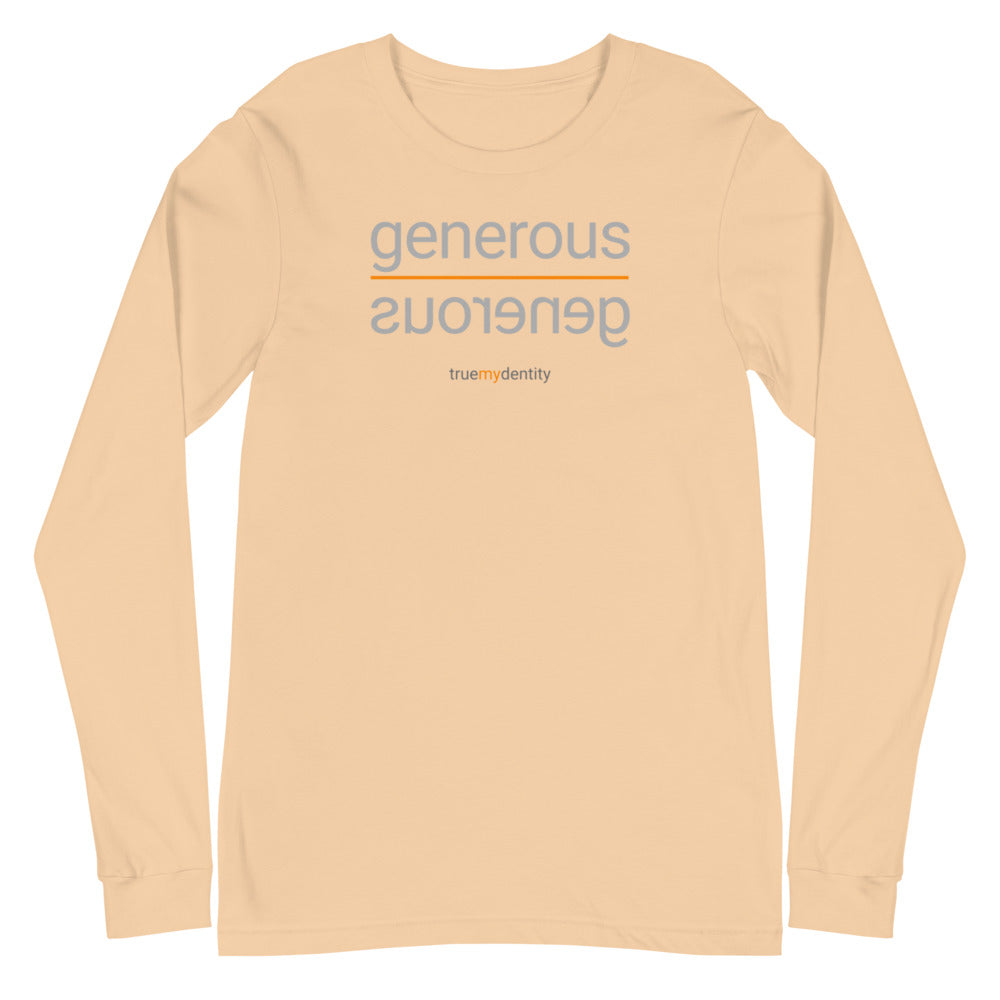 GENEROUS Long Sleeve Shirt Reflection Design | Unisex