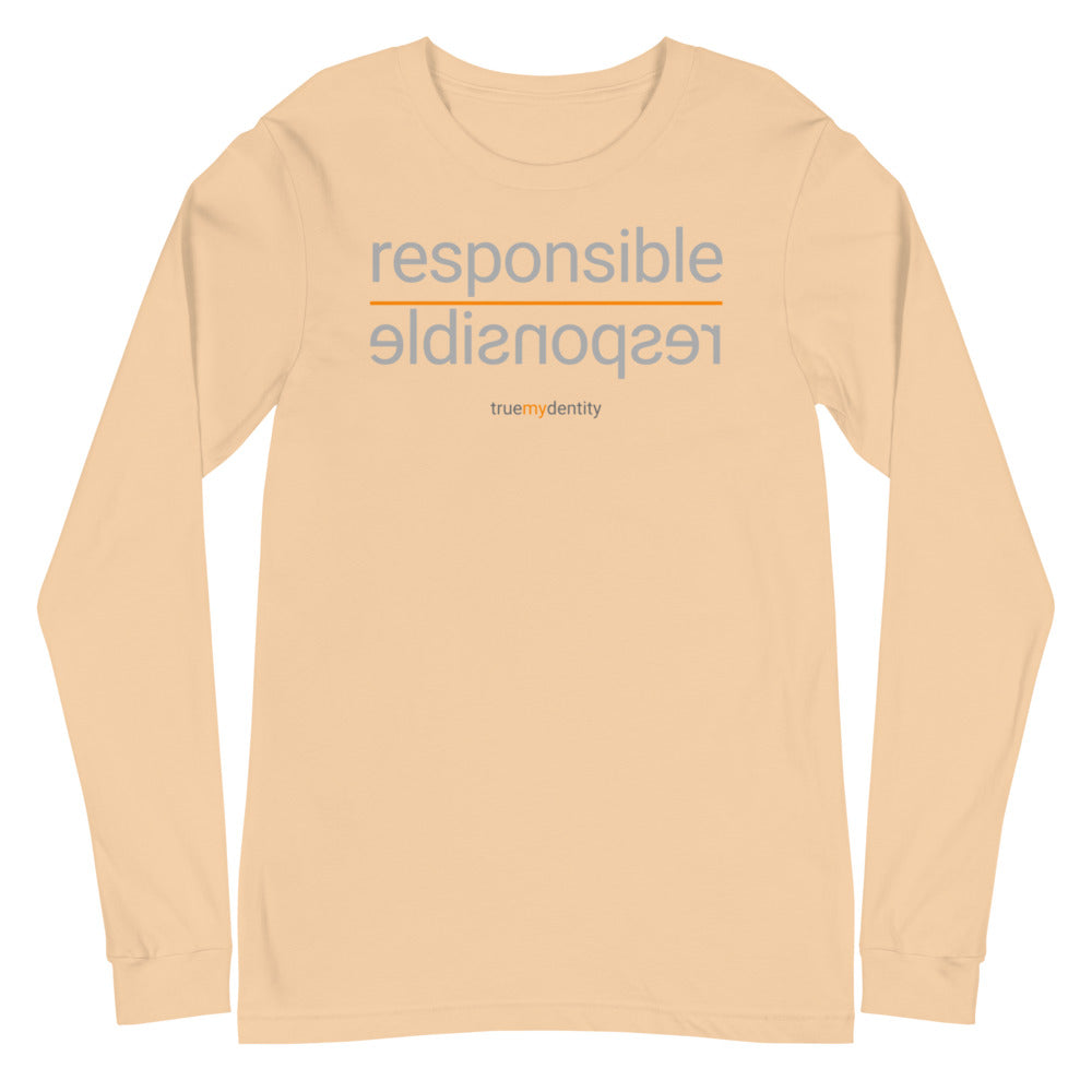 RESPONSIBLE Long Sleeve Shirt Reflection Design | Unisex