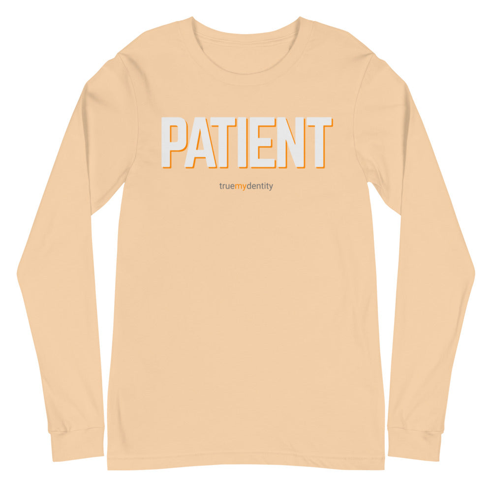 PATIENT Long Sleeve Shirt Bold Design | Unisex