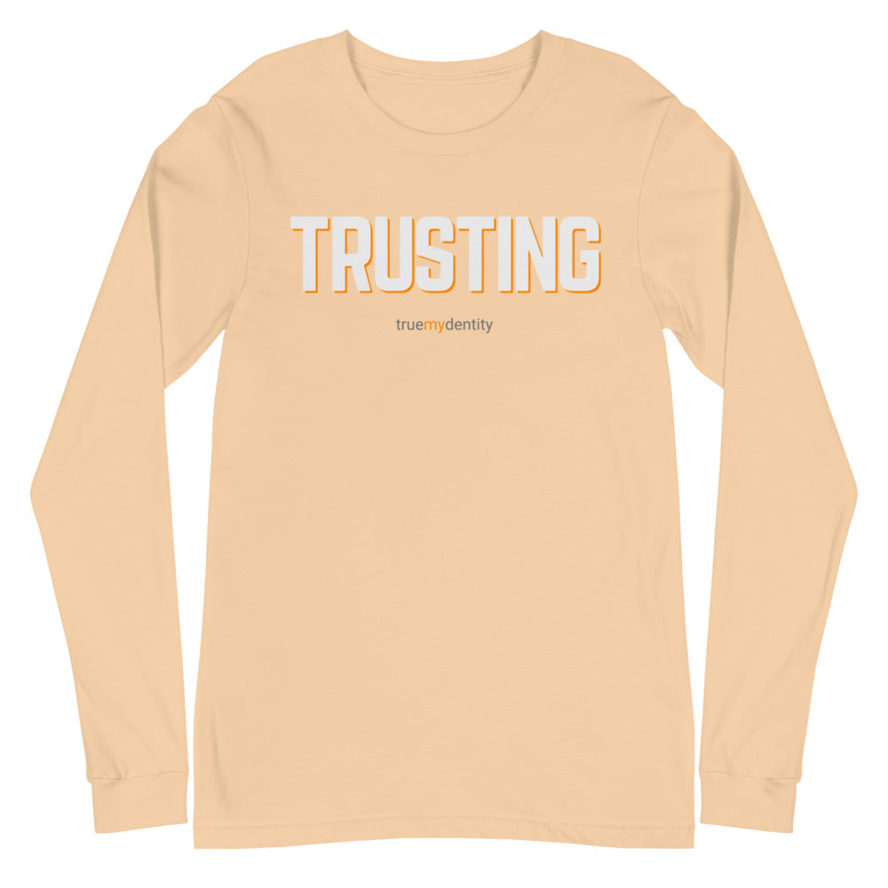 TRUSTING Long Sleeve Shirt Bold Design | Unisex