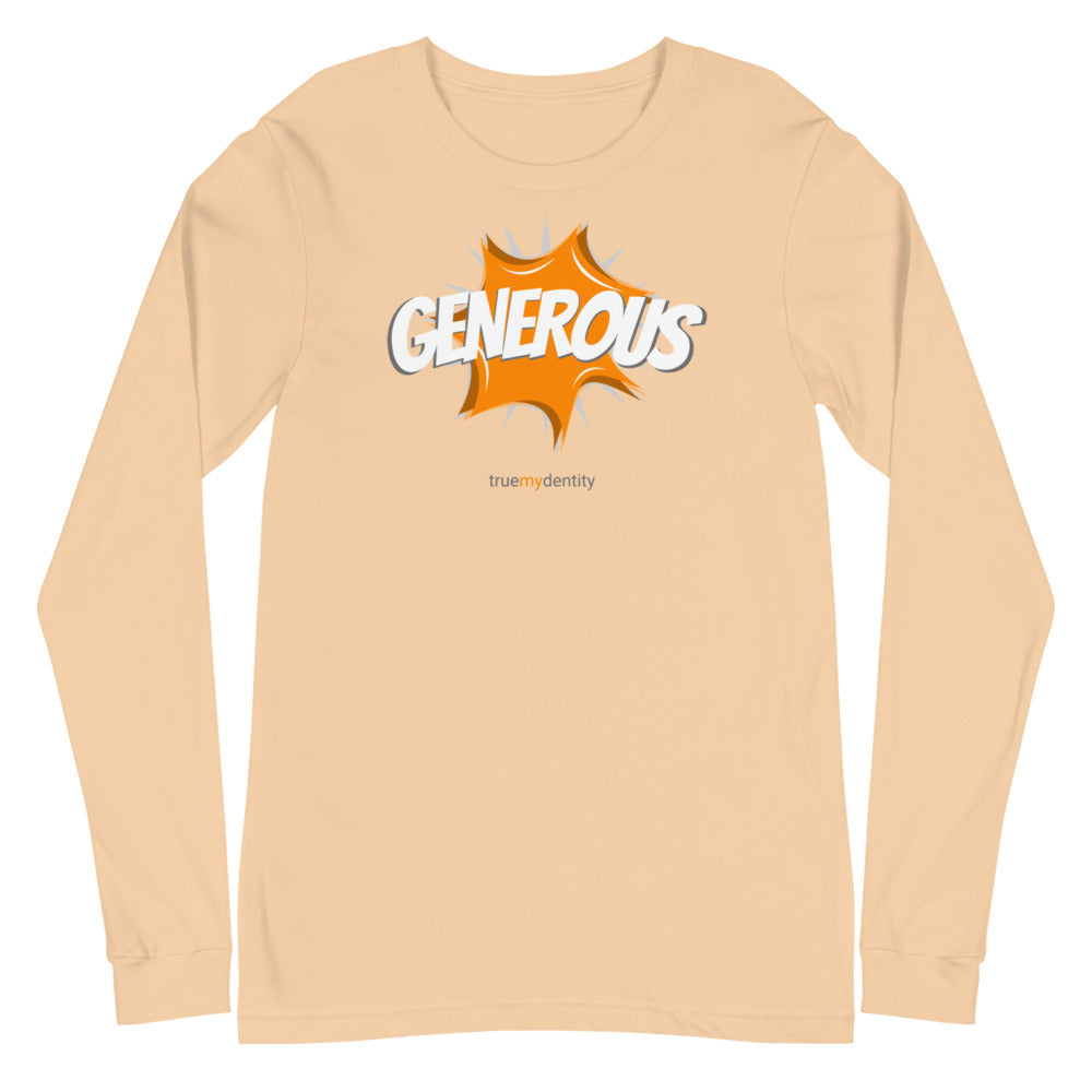 GENEROUS Long Sleeve Shirt Action Design | Unisex