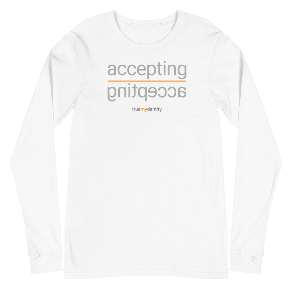 ACCEPTING Long Sleeve Shirt Reflection Design | Unisex