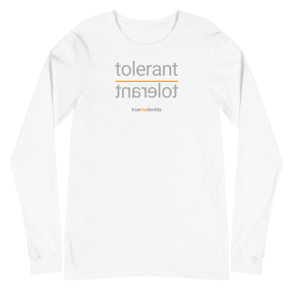TOLERANT Long Sleeve Shirt Reflection Design | Unisex