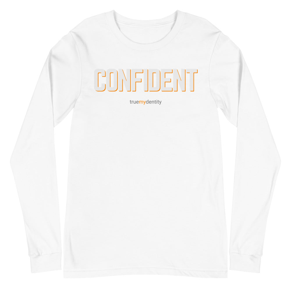 CONFIDENT Long Sleeve Shirt Bold Design | Unisex