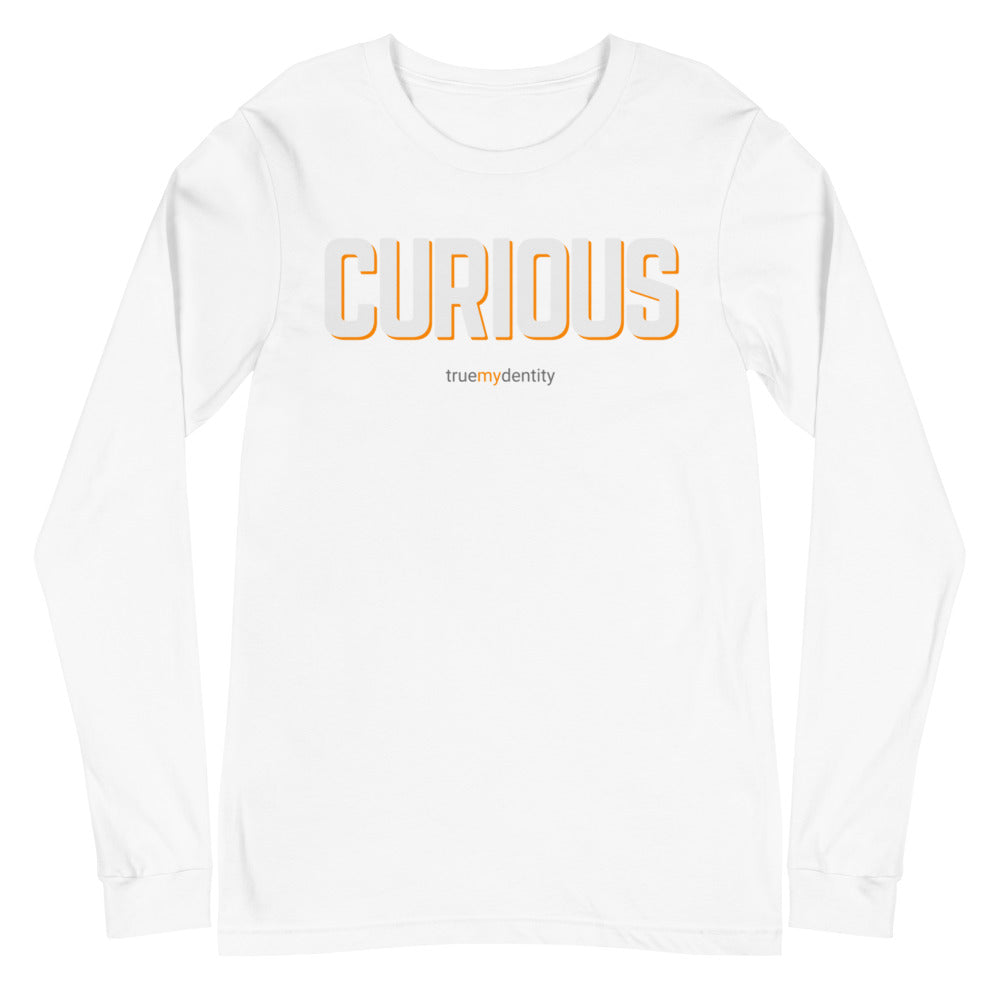 CURIOUS Long Sleeve Shirt Bold Design | Unisex