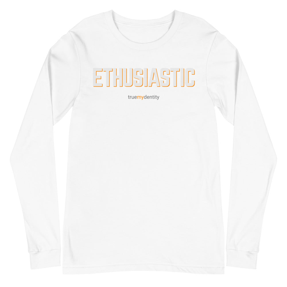 ENTHUSIASTIC Long Sleeve Shirt Bold Design | Unisex