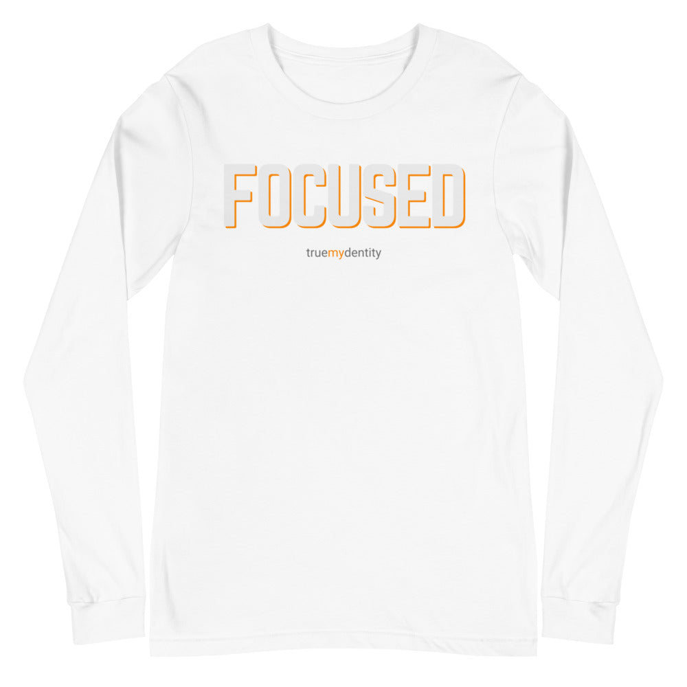 FOCUSED Long Sleeve Shirt Bold Design | Unisex