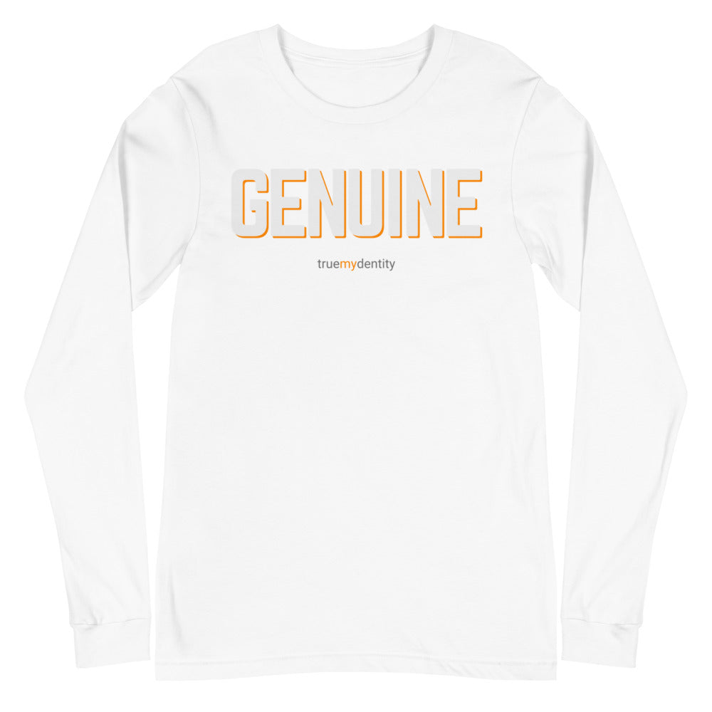 GENUINE Long Sleeve Shirt Bold Design | Unisex
