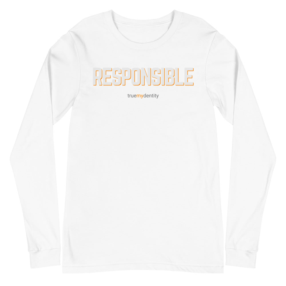 RESPONSIBLE Long Sleeve Shirt Bold Design | Unisex