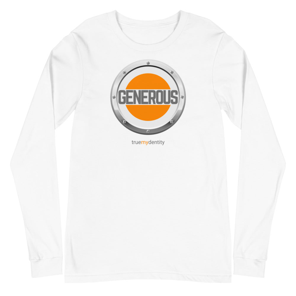 GENEROUS Long Sleeve Shirt Core Design | Unisex
