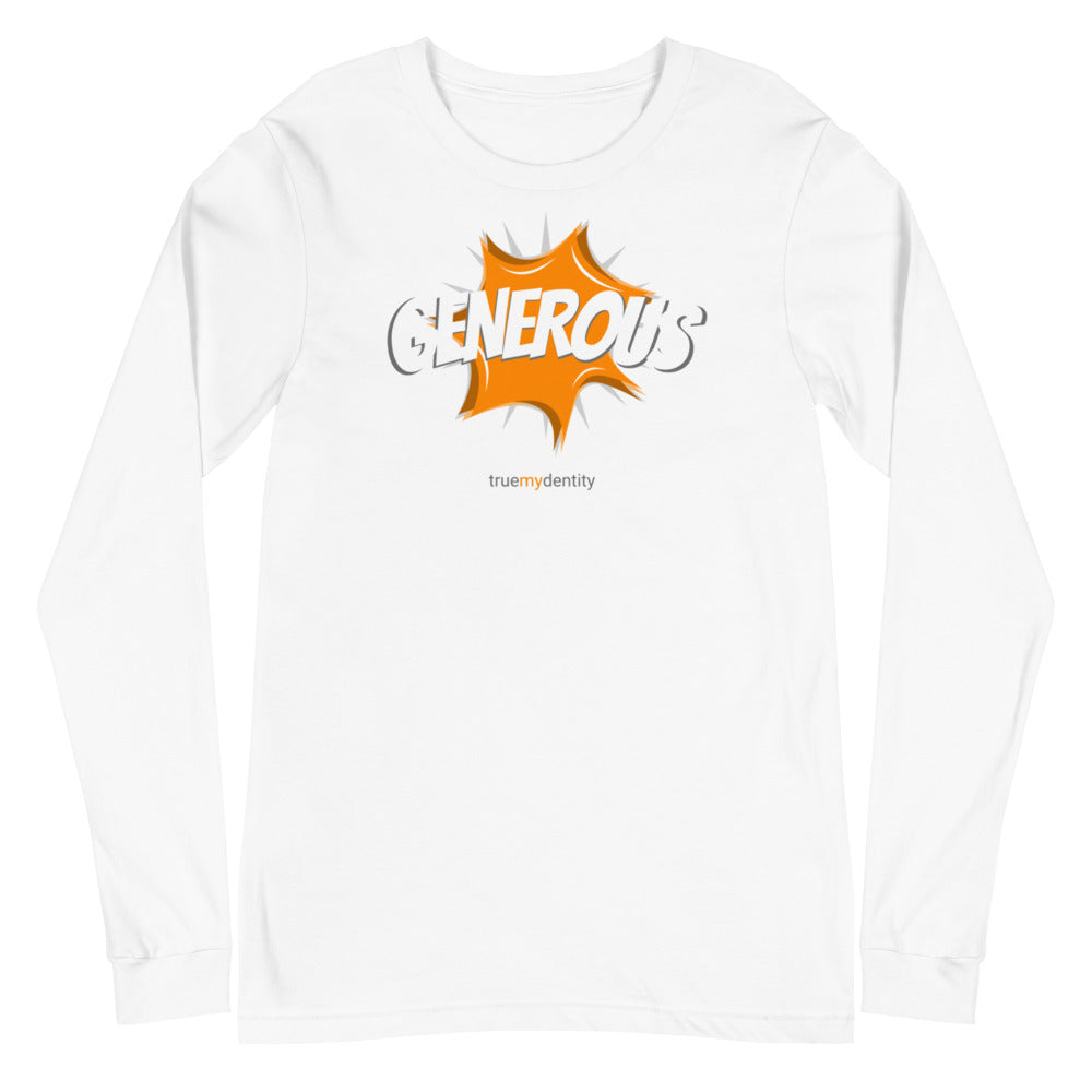 GENEROUS Long Sleeve Shirt Action Design | Unisex
