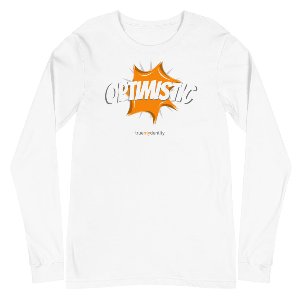 OPTIMISTIC Long Sleeve Shirt Action Design | Unisex