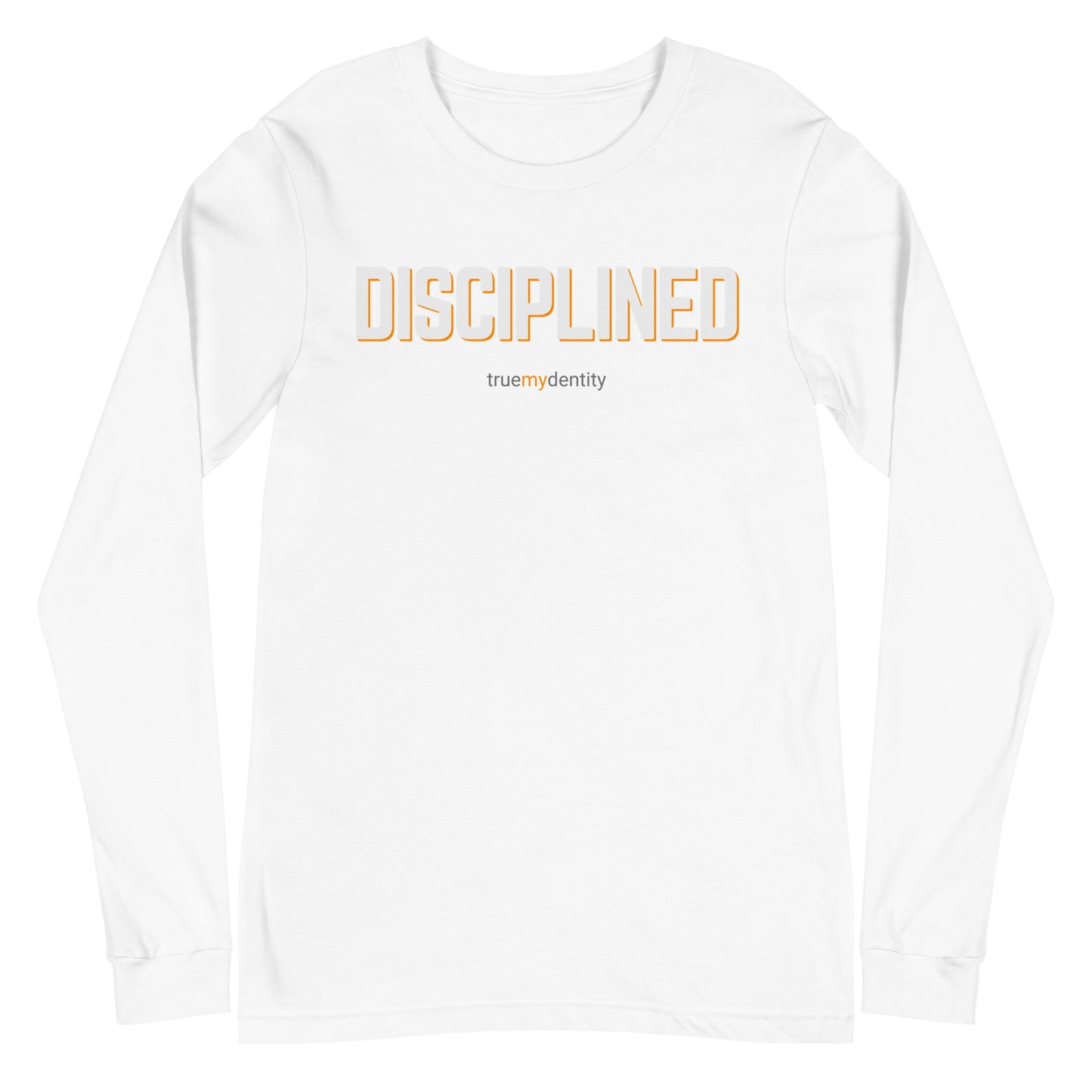 DISCIPLINED Long Sleeve Shirt Bold Design | Unisex