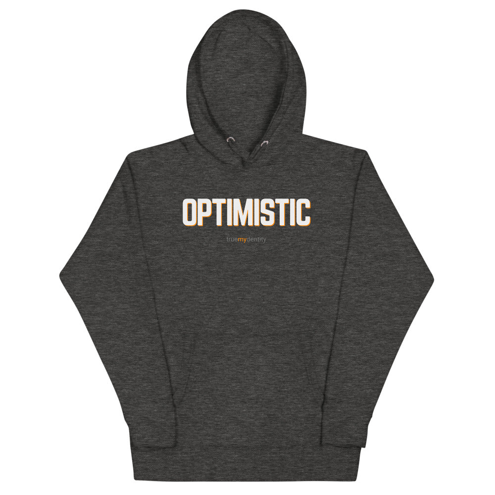 OPTIMISTIC Hoodie Bold Design | Unisex
