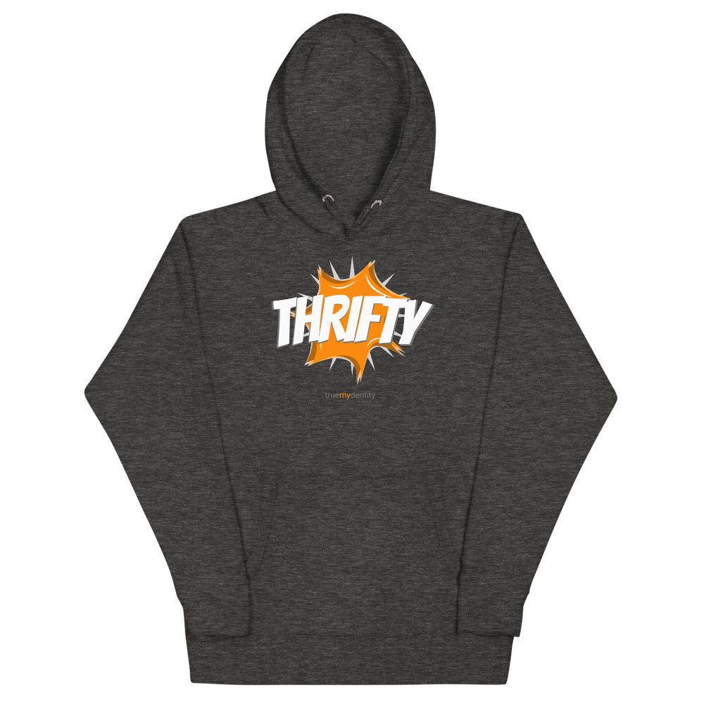 THRIFTY Hoodie Action Design | Unisex