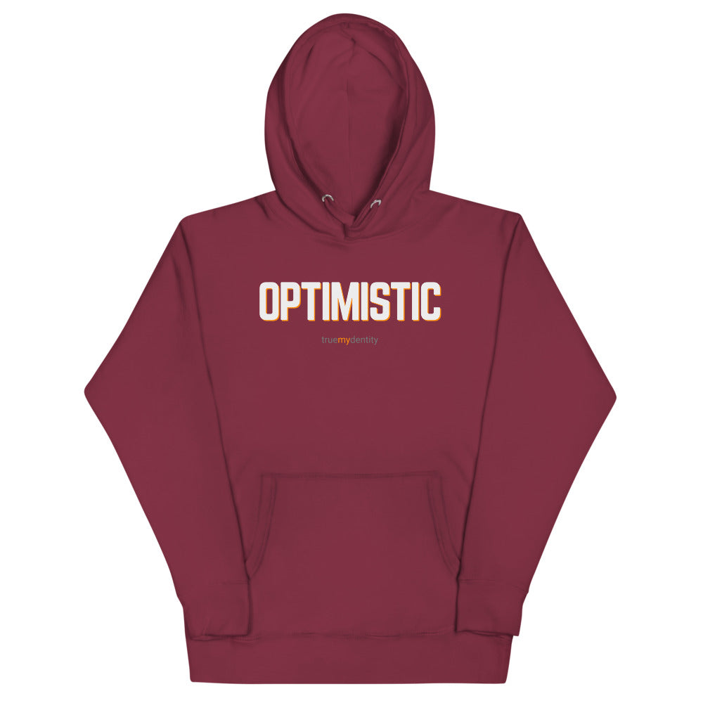 OPTIMISTIC Hoodie Bold Design | Unisex