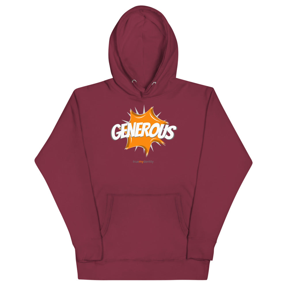 GENEROUS Hoodie Action Design | Unisex