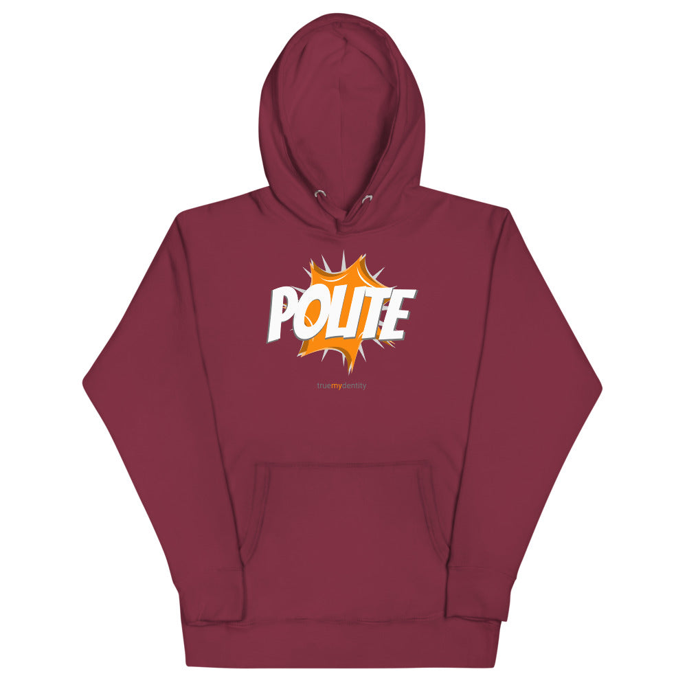 POLITE Hoodie Action Design | Unisex