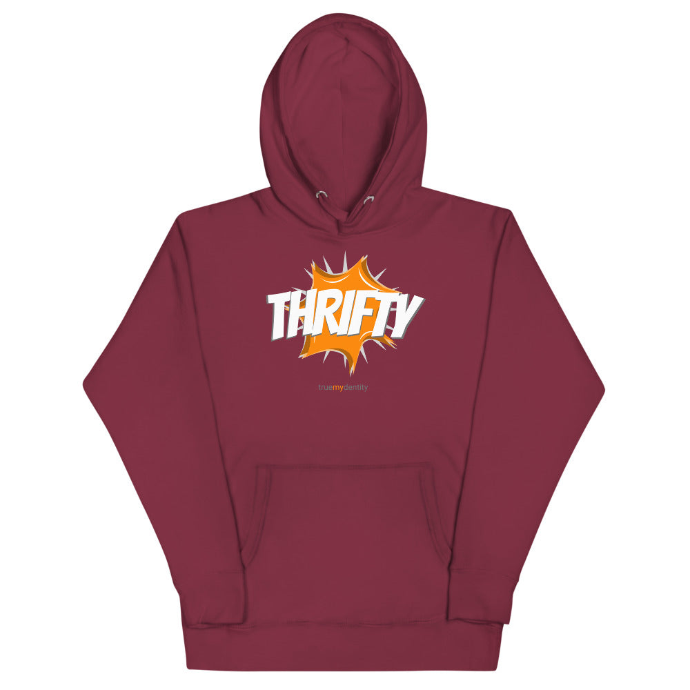THRIFTY Hoodie Action Design | Unisex