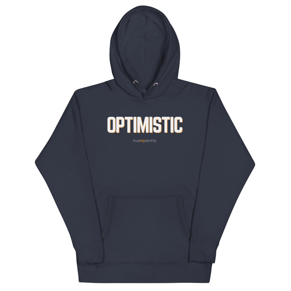 OPTIMISTIC Hoodie Bold Design | Unisex