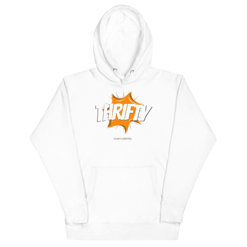 THRIFTY Hoodie Action Design | Unisex