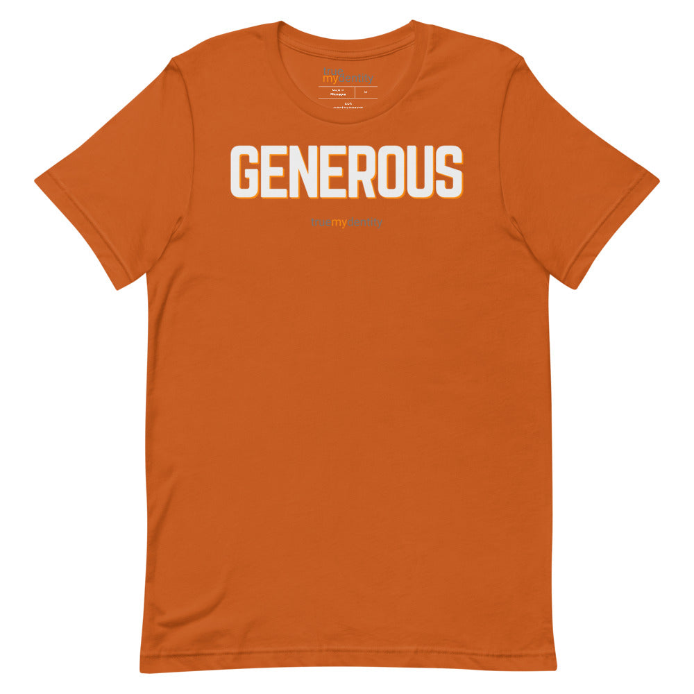 GENEROUS T-Shirt Bold Design | Unisex