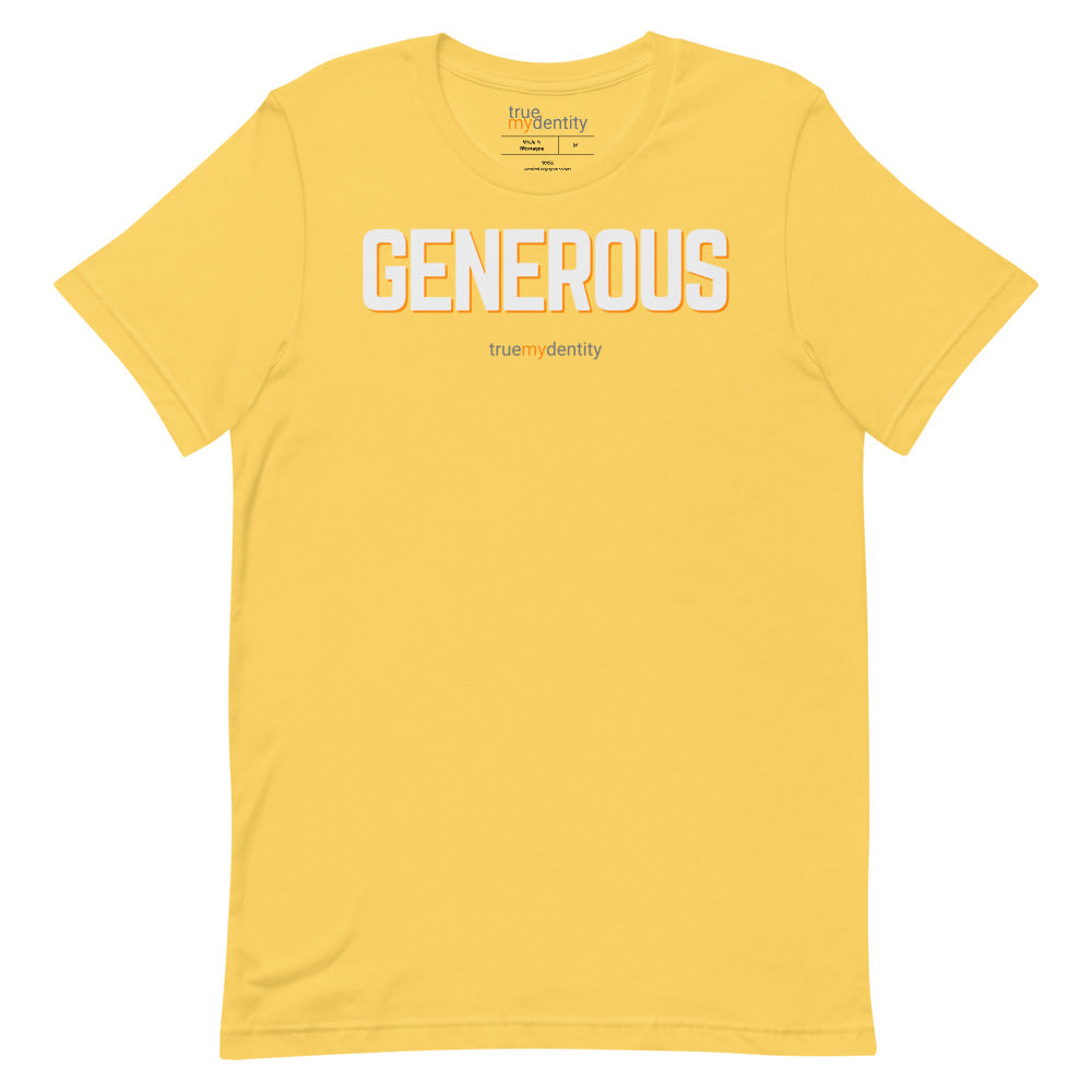GENEROUS T-Shirt Bold Design | Unisex
