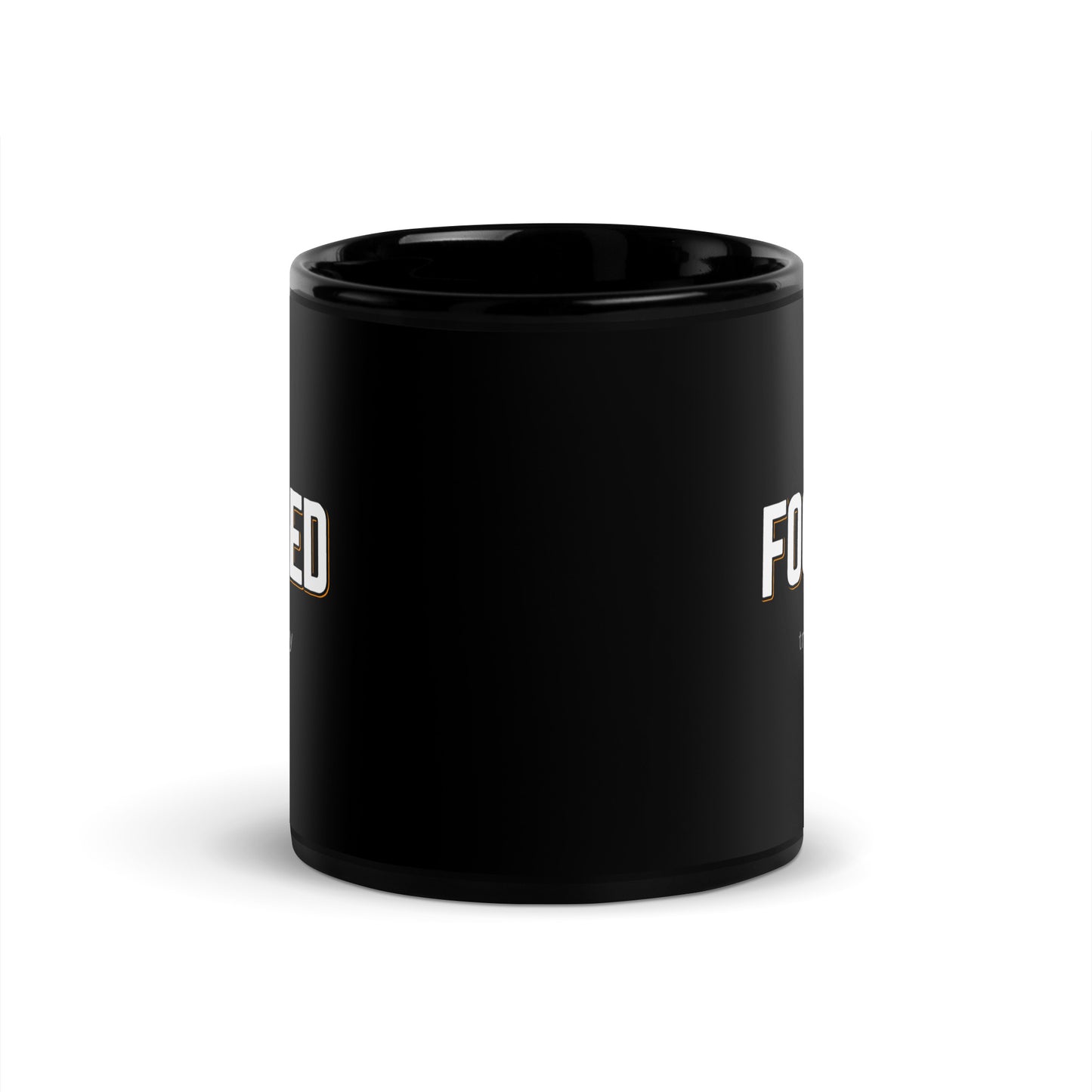 FOCUSED Black Coffee Mug Bold 11 oz or 15 oz