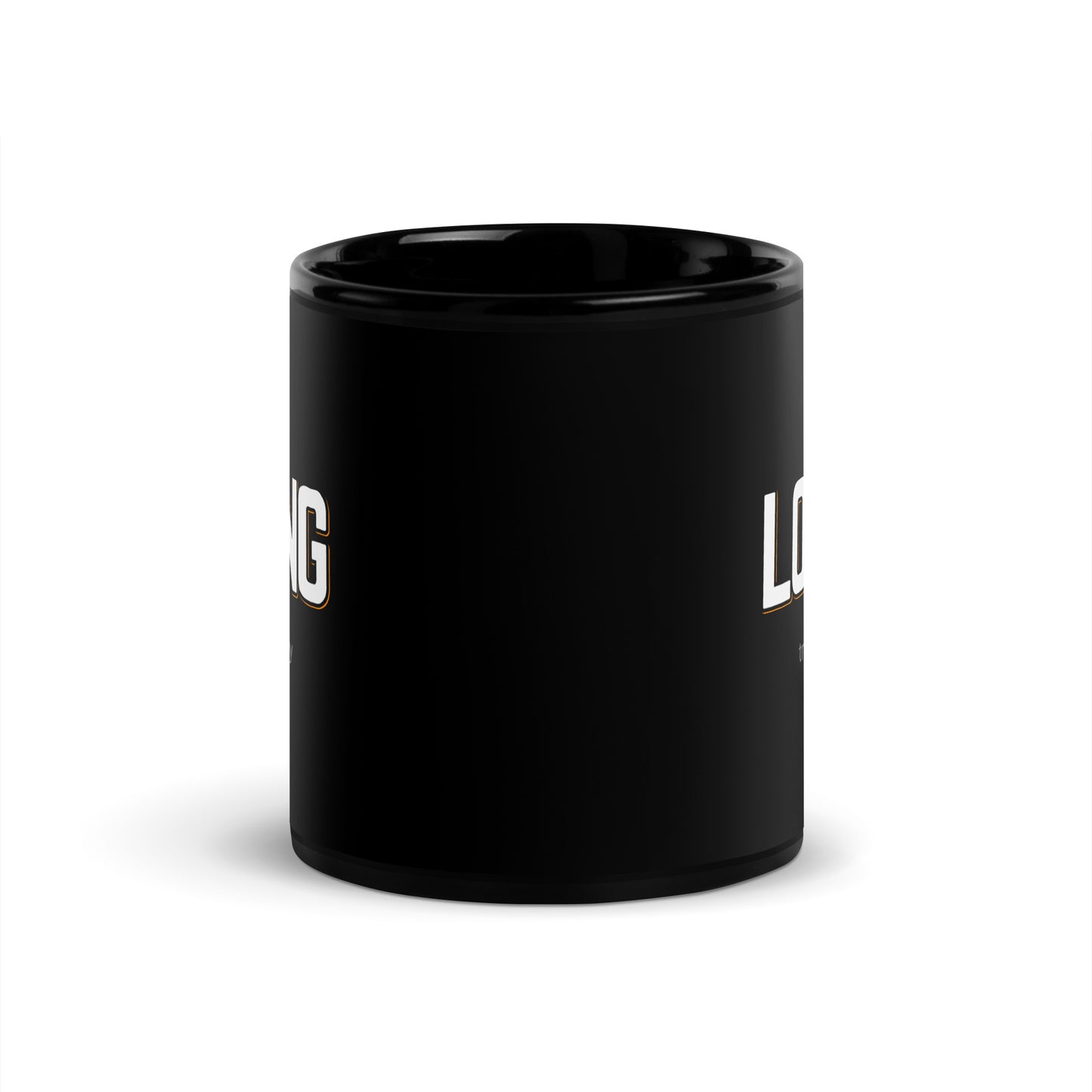 LOVING Black Coffee Mug Bold 11 oz or 15 oz