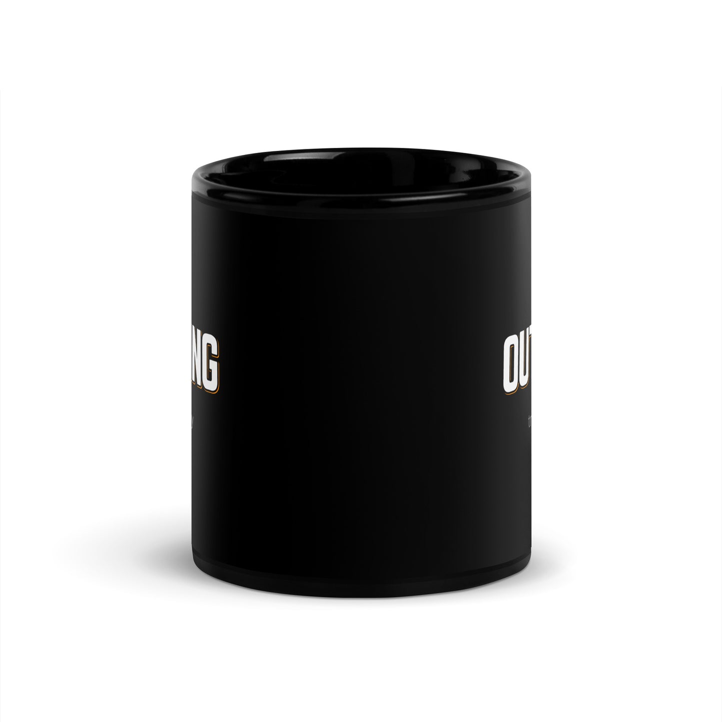 OUTGOING Black Coffee Mug Bold 11 oz or 15 oz