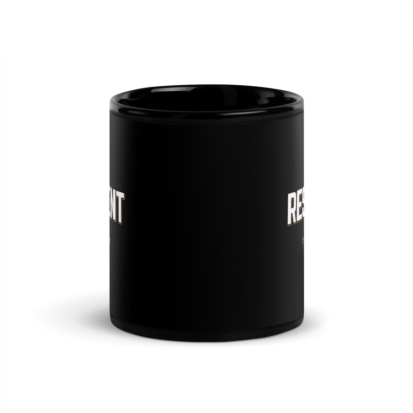 RESILIENT Black Coffee Mug Bold 11 oz or 15 oz