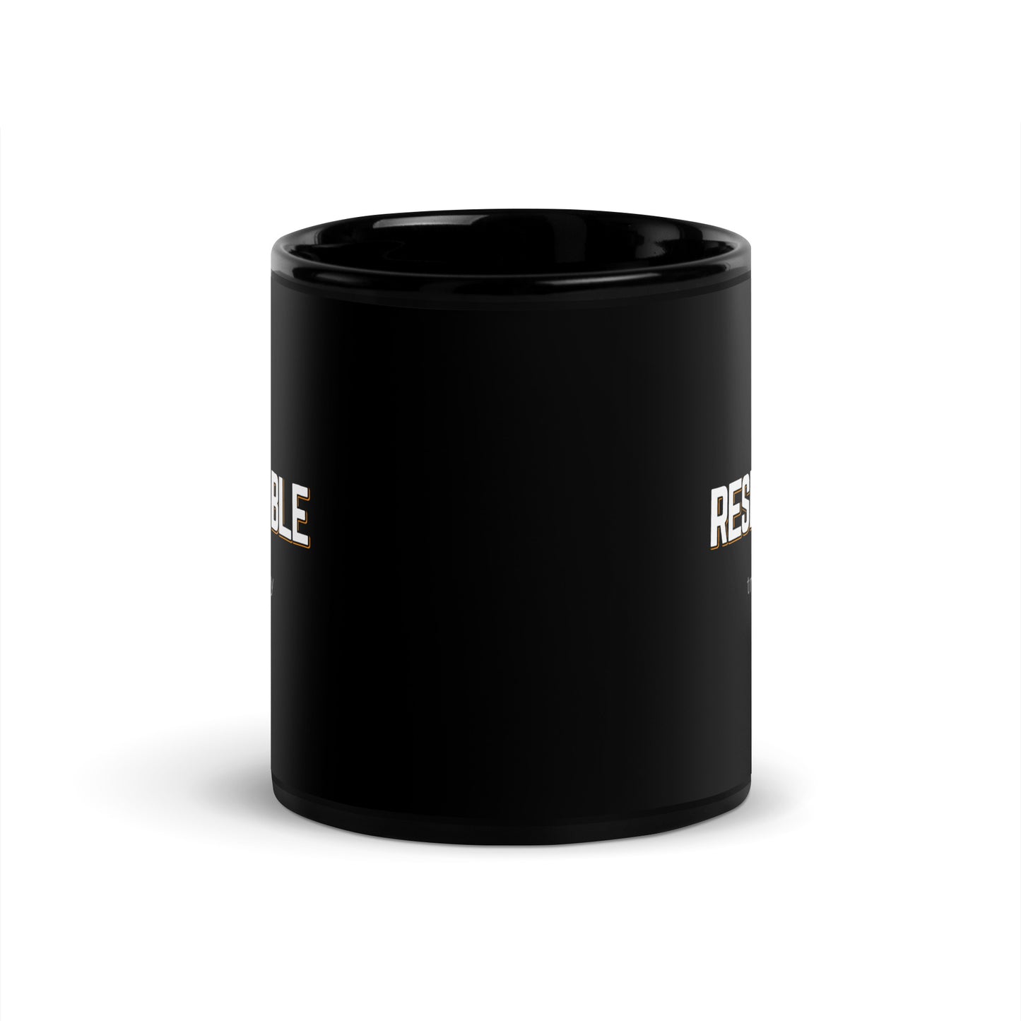 RESPONSIBLE Black Coffee Mug Bold 11 oz or 15 oz