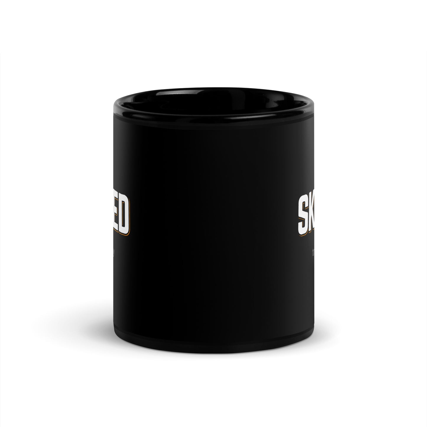 SKILLED Black Coffee Mug Bold 11 oz or 15 oz