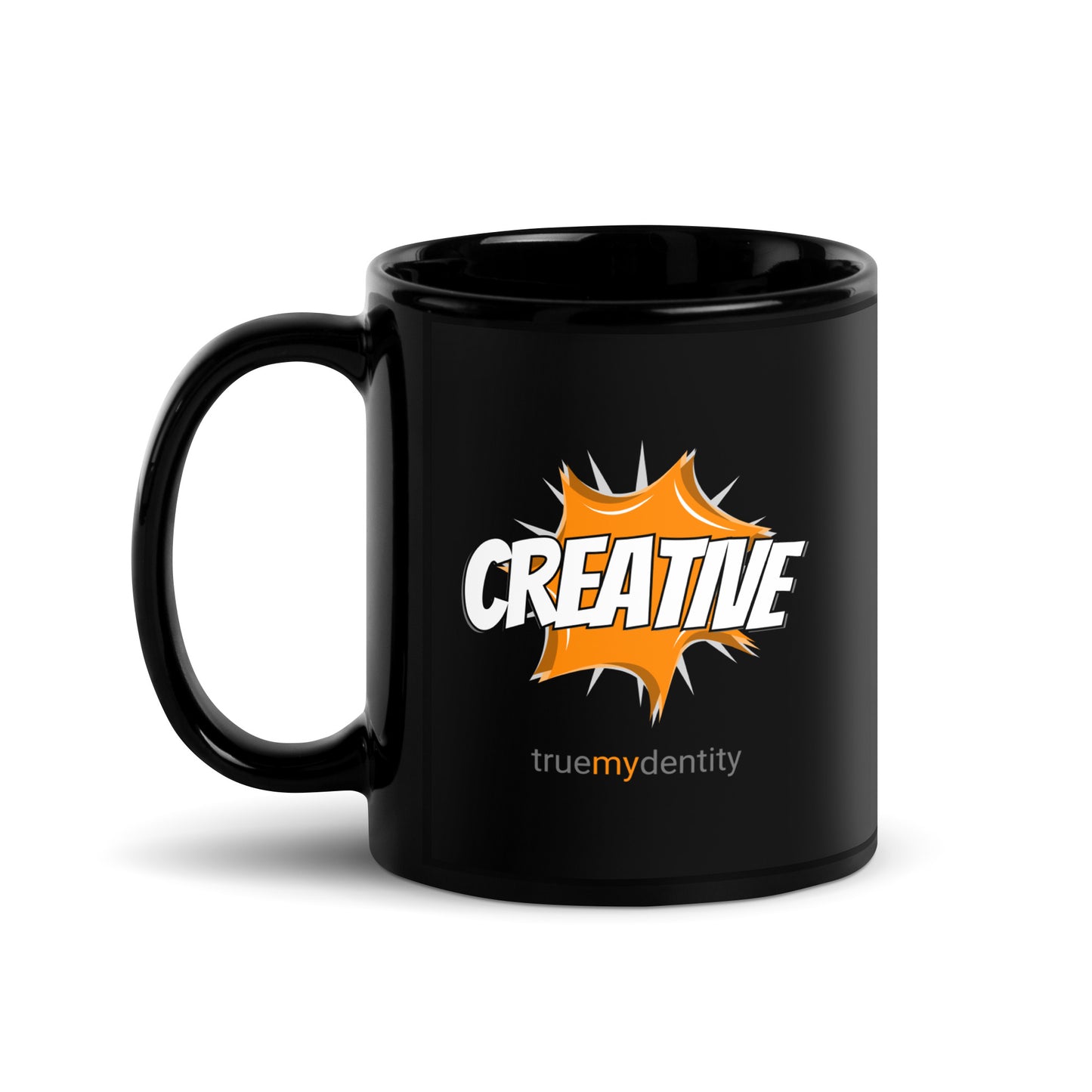 CREATIVE Black Coffee Mug Action 11 oz or 15 oz