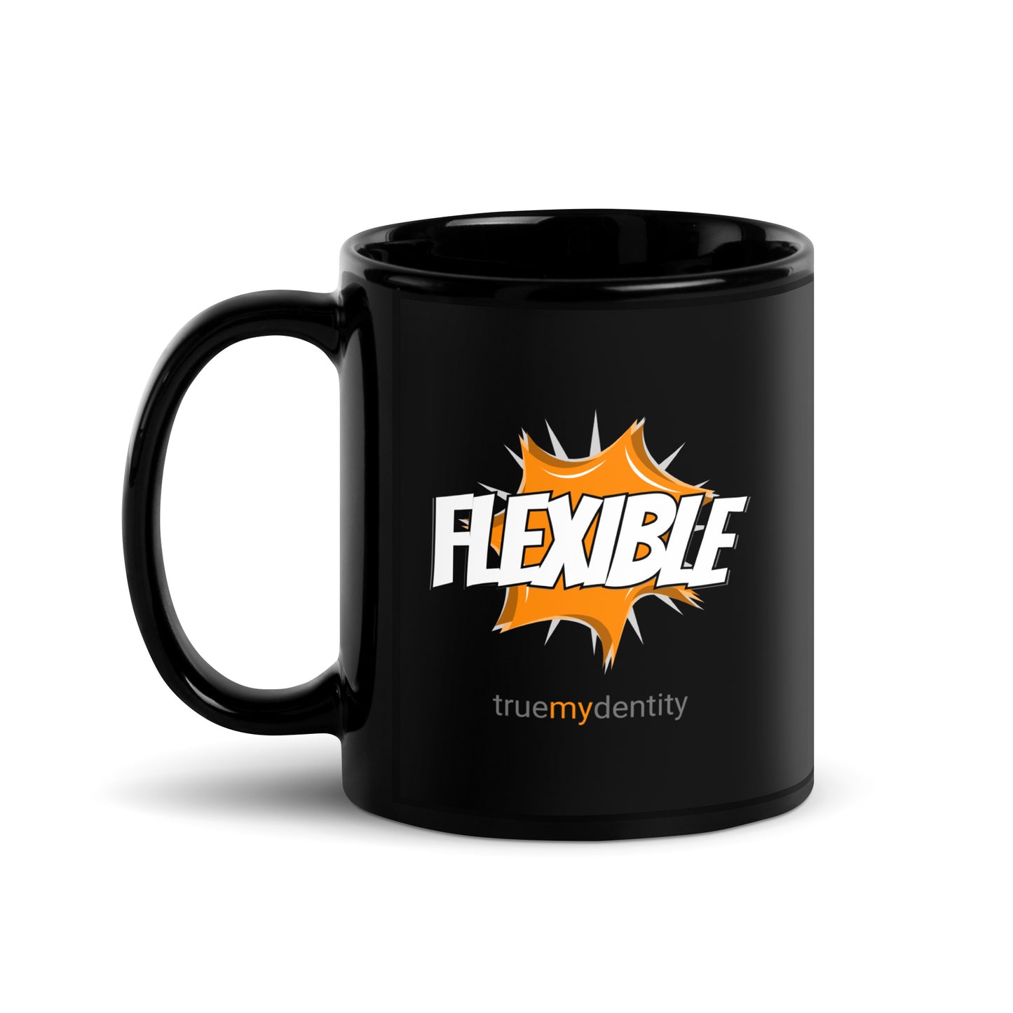 FLEXIBLE Black Coffee Mug Action 11 oz or 15 oz