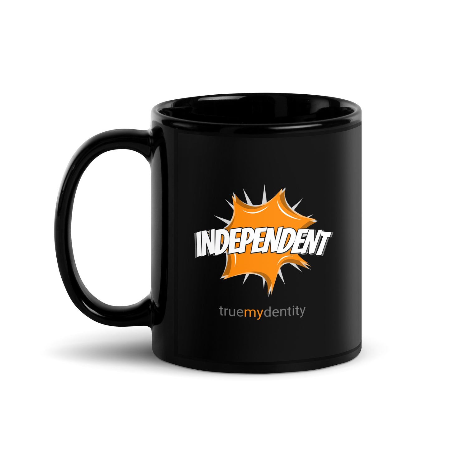 INDEPENDENT Black Coffee Mug Action 11 oz or 15 oz