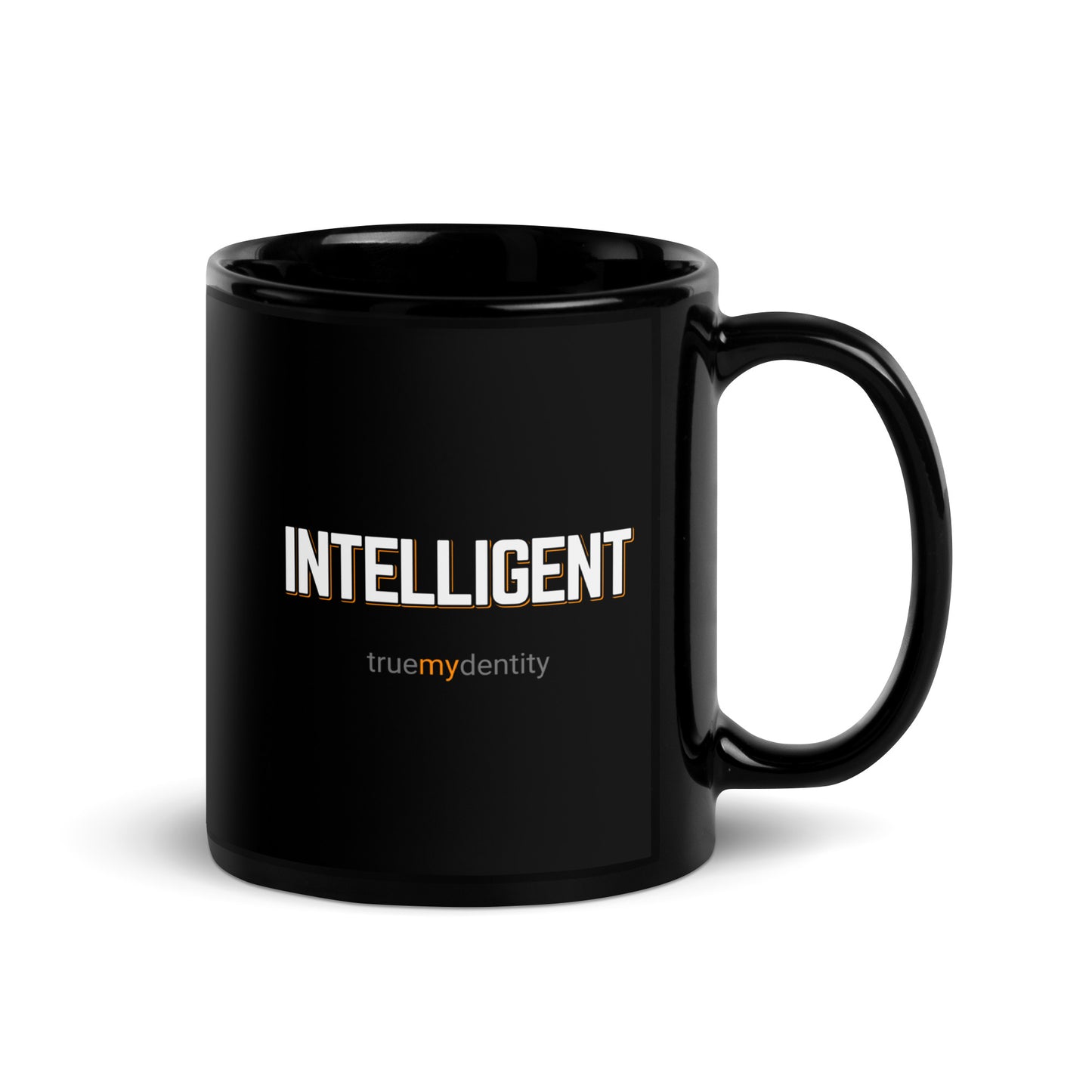INTELLIGENT Black Coffee Mug Bold 11 oz or 15 oz